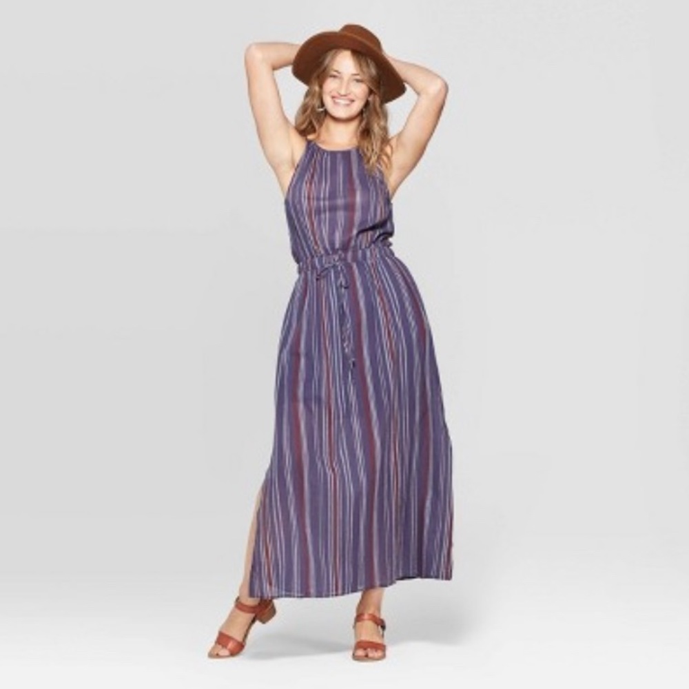 New With Tags Universal Thread Halter Maxi Dress